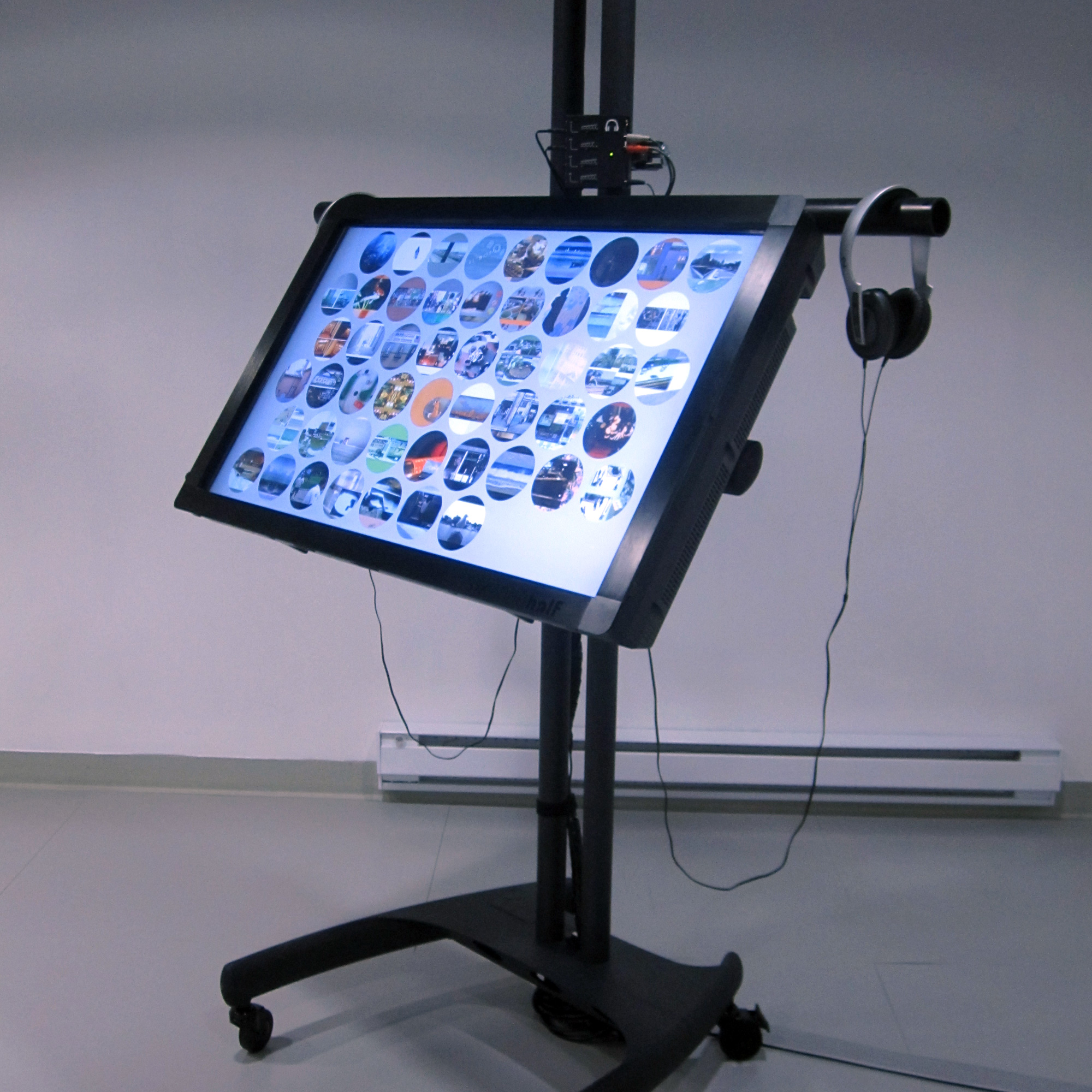 An interface to display short video clips in a gallery setting.