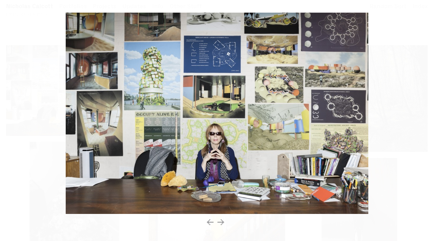 Website for Photographer Nicholas Calcott