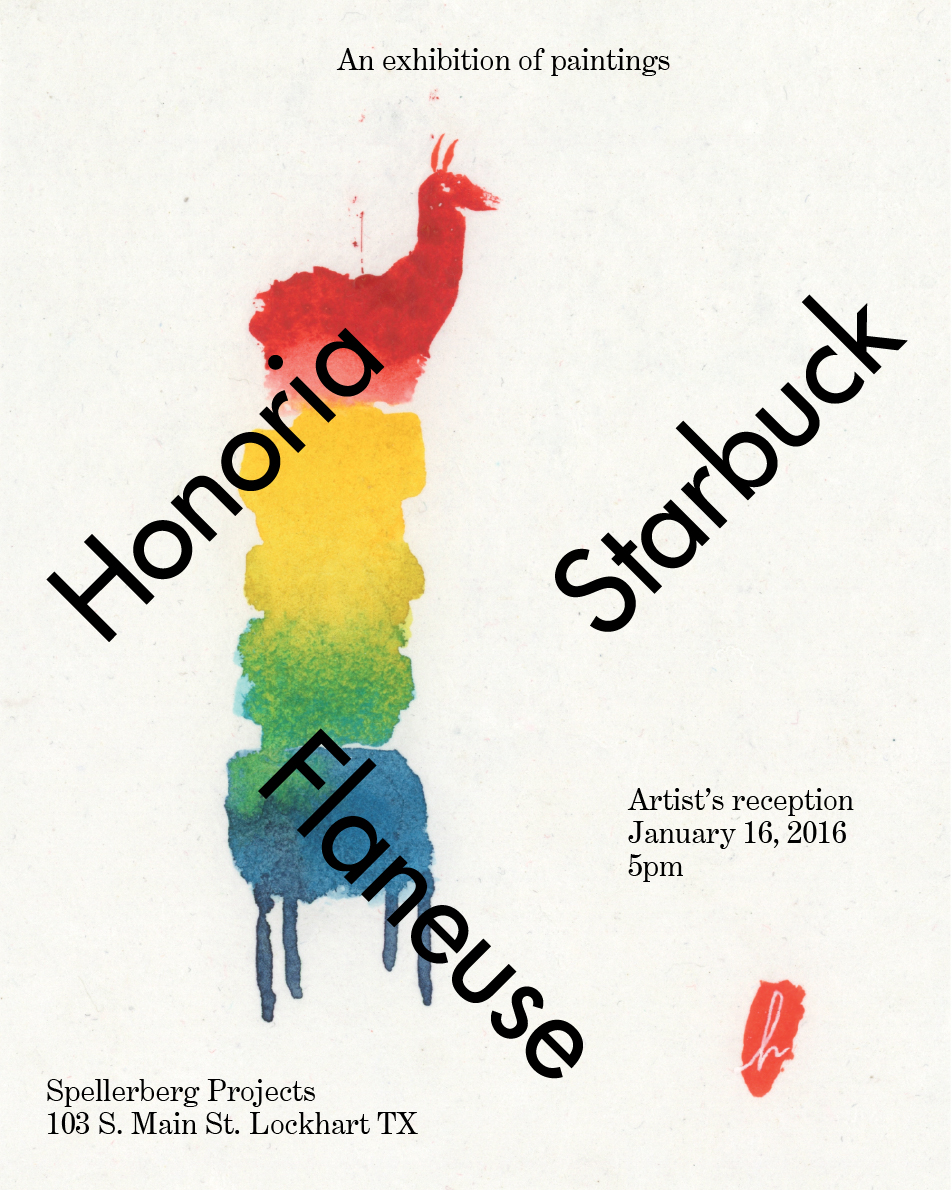 Flaneuse exhibition flyer